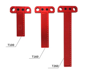Regla de marcado precisa de orificios para carpintería T100/T160 regla de orificio de aleación de aluminio - Imagen 1 de 13