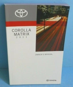 11 Toyota Corolla Matrix 2011 dueño manual - Imagen 1 de 1