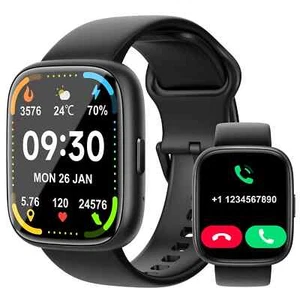 Vibeat Smart Watch for Men Women 1.83" Alexa Built-in Waterproof IP68 Smartwatch - Picture 1 of 18