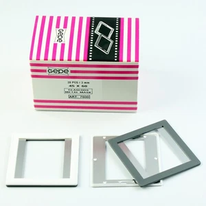 GEPE - 6x4.5cm 2-Piece Glassless Transparency Mount - Pkg. of 20 - NOS - Picture 1 of 1