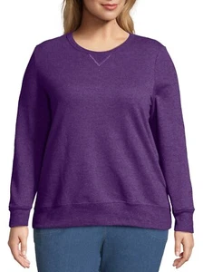 Just My Size Women's Violet Fleece Pullover Sweatshirt Size 5X - Picture 1 of 3
