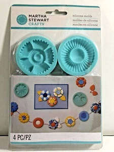 Martha Stewart Crafts Silicone Molds GRACEFUL BLOOM Set of 4 NEW Cards Flowers - Picture 1 of 4