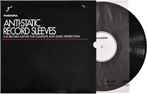 NAGAOKA RS-LP2 Anti-Static treatment Record Sleeves Inner Bags 50pcs Japan - Imagen 1 de 4