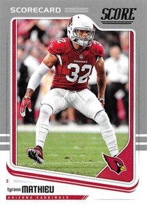 2018 Score Football Scorecard Parallel Singles - You Choose