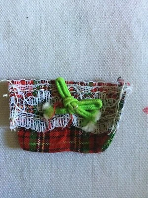 Barbie Muñeca Cartera Navidad Vacaciones Rojo Verde Sobre a Cuadros Estilo Cierre Metal Foto 1 de 4