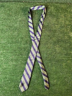 American Eagle Hombre Poliéster Corbata Verde y Azul Foto 1 de 3