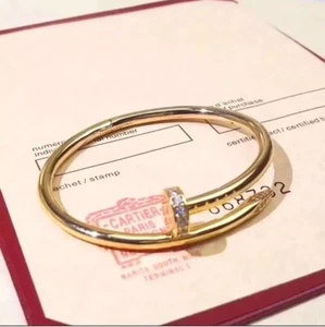 Silver Certified bracelet 19cm- Gold Colour - Picture 1 of 1