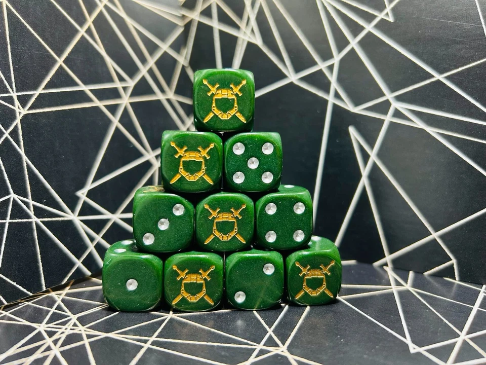 DA SCRAPYARD ORK Master chief - Custom Inspired Dice, ideal for Tabletop Games