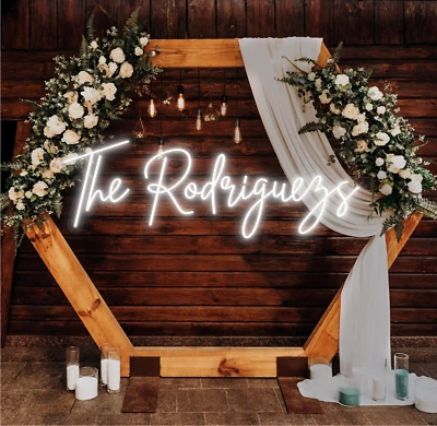 Neon Sign Customizable for Wedding Decor Custom Neon Signs for Wedding Day Gift - Image 1 of 2