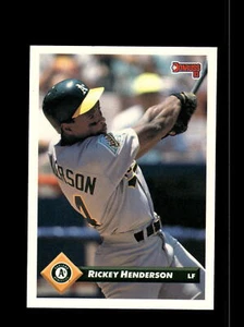 Oakland Athletics Rickey Henderson Donruss Baseball fast neuwertig oder besser - Bild 1 von 2