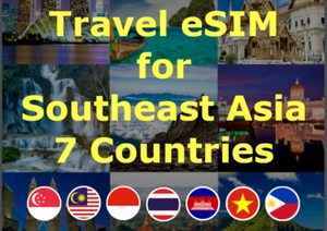 Southeast Asia (7) Travel SIM eSIM | 5-20GB  30 Day | Data Roaming On-the-Go - Picture 1 of 5
