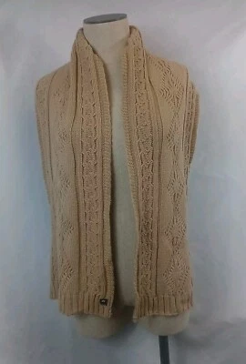 Bufanda tejida con cable de colección bronceada ganchillo estola de punto para mujer bufanda de moda Foto 1 de 4