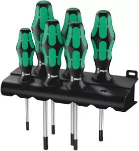 05028062001 Juego de destornilladores Torx Kraftform plus 367/6 y bastidor, 6 piezas, multi, tx - Imagen 1 de 5