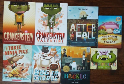 Lot 8 Dan Santat Picture Books Crankenstein After the Fall Dog in Charge - Image 1 of 4