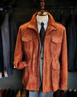 Men Suede Trucker Jacket Real Suede Leather Scully Western Shirt Tan Coat