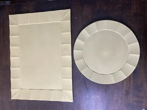 Vanderbyl Collection Platters Plate Round & Rectangular Shapes Cream Off White - Picture 1 of 9