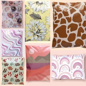 100 Designer Poly Mailers Plastic Envelopes Shipping Bags Custom #SmileMail® - Picture 1 of 91
