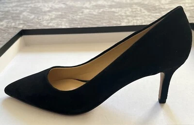 Franco Sarto Suede Black Pumps, size 4.5 NEW - Image 1 of 4