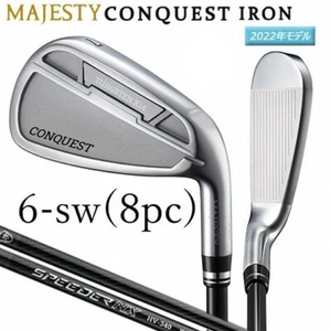 MAJESTY CONQUEST Iron Set 6-sw 8pc R-Flex Speeder NX HV340 Graphite Shaft 2022 - Picture 1 of 8