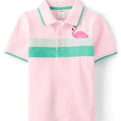 Polo Gymboree rosa y verde para niños Foto 1 de 2