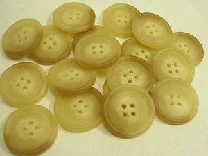 New 10 Lt Brown/Tan Buttons Jacket Coat sizes 1inch ,7/8 ,13/16, 5/8 BR5 - Picture 1 of 8