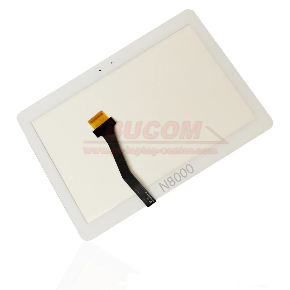 Display Front Glass for Samsung Galaxy Note 10.1" Touchscreen N8000 N8010 White - Image 1 of 1