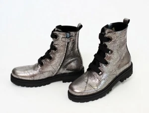 ZECCHINO D´ORO Lederboots mit Reißverschluss Silber Gr.36-41 NEU%%% - Bild 1 von 10