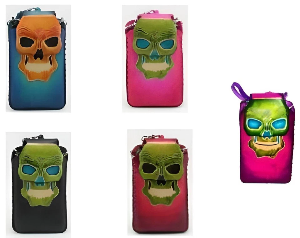 NEW Skull Pirate Natural Leather Skull Handmade Cell Phone Holder Strap Samsung - Image 1 of 1