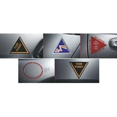 JDM OEM BRZ ZC Caution label Sticker Decal Emblem Set J1217CA410 STI New JAPAN - Image 1 of 4