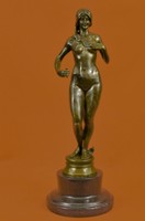 Bronze Sculpture Depicts Garden of Eden Eve Hot Cast Sculpture Figure Figurine
