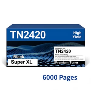 6000 PAGES Toner TN2420 Compatible for Brother HL-L2350DW MFC-L2710DW DCP-L2510D - Picture 1 of 3