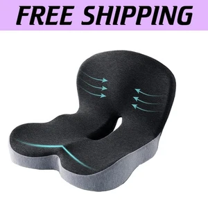 Cooling Memory Foam Seat Cushion with Washable Cover – Perfect for Long Drives - Picture 1 of 8