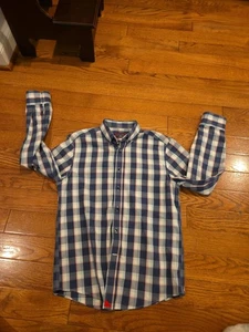 UNTUCKit SHIRT, Men's Small SLIM Blue  PLAID, NO IRON, NEW - Picture 1 of 10