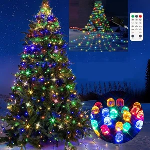 Christmas Tree String Lights LED Waterfall Lights Fairy Outdoor Party Decor  - Picture 1 of 25