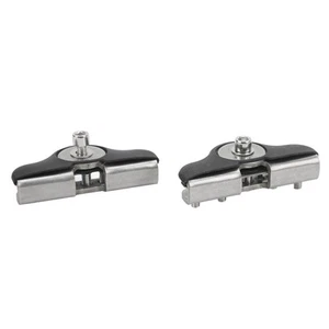 .⊹2PCS Arbeit Licht Bar Montage Halterungen Edelstahl LED Licht Bar Mount Ho - Bild 1 von 23