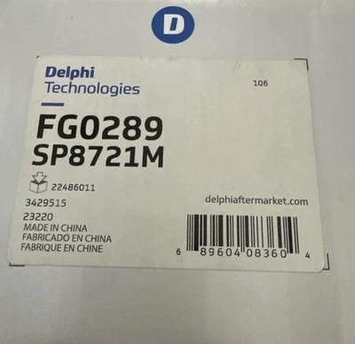 Conjunto de módulo de bomba de combustible Delphi FG0289 Foto 1 de 2