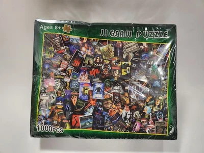 Rompecabezas de carteles clásicos de películas de terror 1000 piezas DCBA HGFE Halloween NUEVO Foto 1 de 4