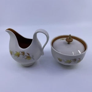 Taylorton American Fine China Autumn Splendor Covered Sugar And Cream Set - Picture 1 of 10