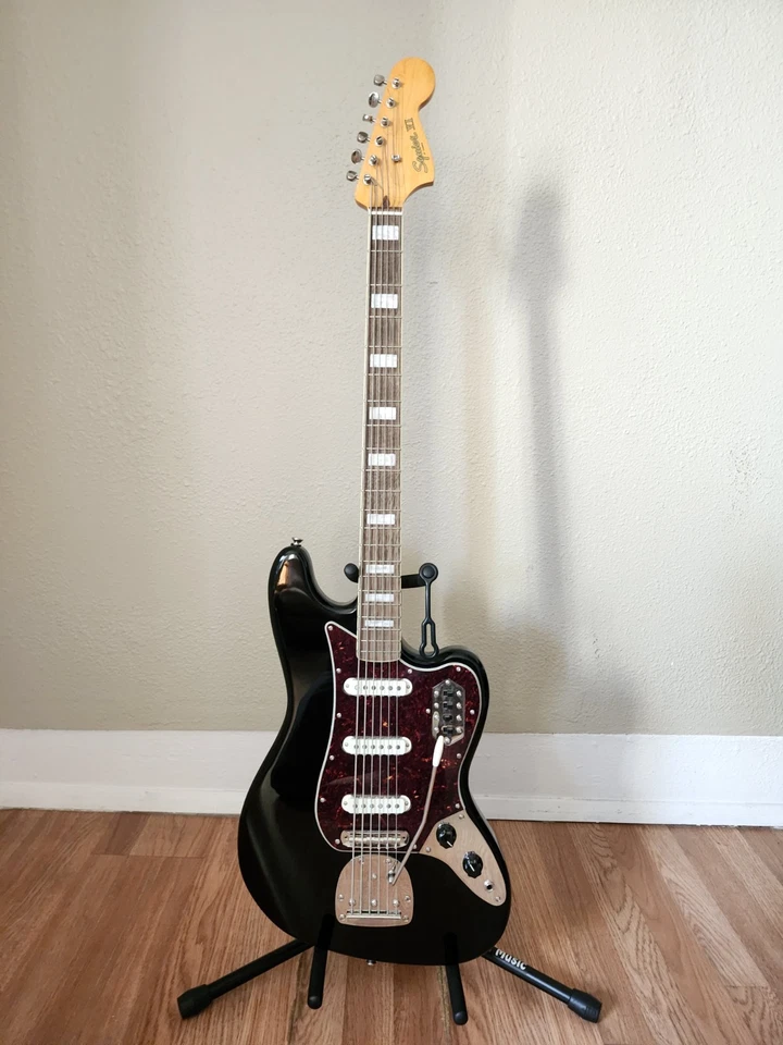 Fender Squier Bass VI Classic Vibe 6 String Bass Black 2025 With Maple Fretboard - Image 1 of 4