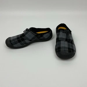Keen Damen-Slipper schwarz grau kariert Größe 8 bequem Freizeit umweltfreundlich - Bild 1 von 10