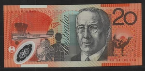 1994 Australia Scarce First Prefix Red Serial Last $20 AA94 000583 Dated Polymer - Picture 1 of 2