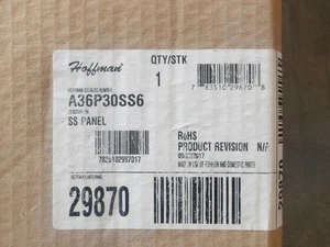 HOFFMAN P/N: PANEL DE ACERO INOXIDABLE A36P30SS6 PARA CERRAMIENTOS NUEVO - Imagen 1 de 2