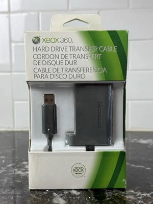 OEM Microsoft Xbox 360 Hard Drive Data Transfer Cable - Complete In Box - WORKS! - Image 1 of 4