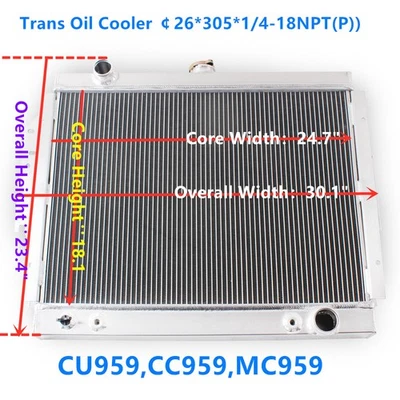 Radiador de aluminio Ramcharger Dodge D/W 100 150 200 250 350 1979-1993 1990 Foto 1 de 4