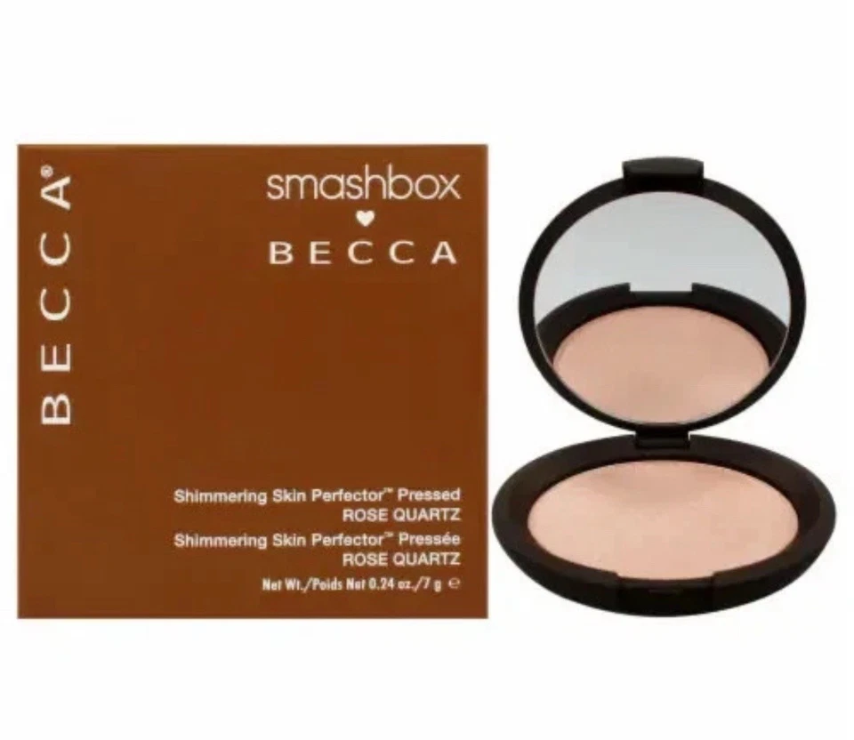 Smashbox X Becca ROSE QUARTZ Shimmering Skin Perfector Pressed 0.24 OZ NIB - Image 1 of 1
