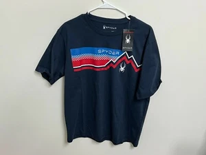 Camiseta Spyder Para Hombre Manga Corta Gráfica Frontier Talla Grande - Imagen 1 de 2
