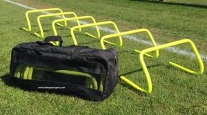 Set of 6 Agility Hurdles 12 inch with Carry Bag Football Speed Agility Training - Picture 1 of 1