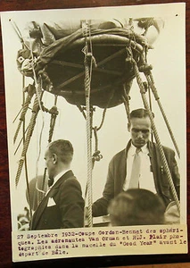 27/09/1932 COUPE GORDON-BENNET DES SPHERI Photo originale G. DEVRED (Agence ROL) - Imagen 1 de 2