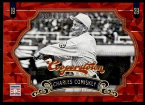 2012 Panini Cooperstown Crystal Collection Red Charles Comiskey /399 St. Louis