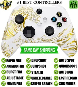 Gold Wave Soft Silent Modz Rapid Fire Modded Controller for Xbox Series X/S One - Picture 1 of 1